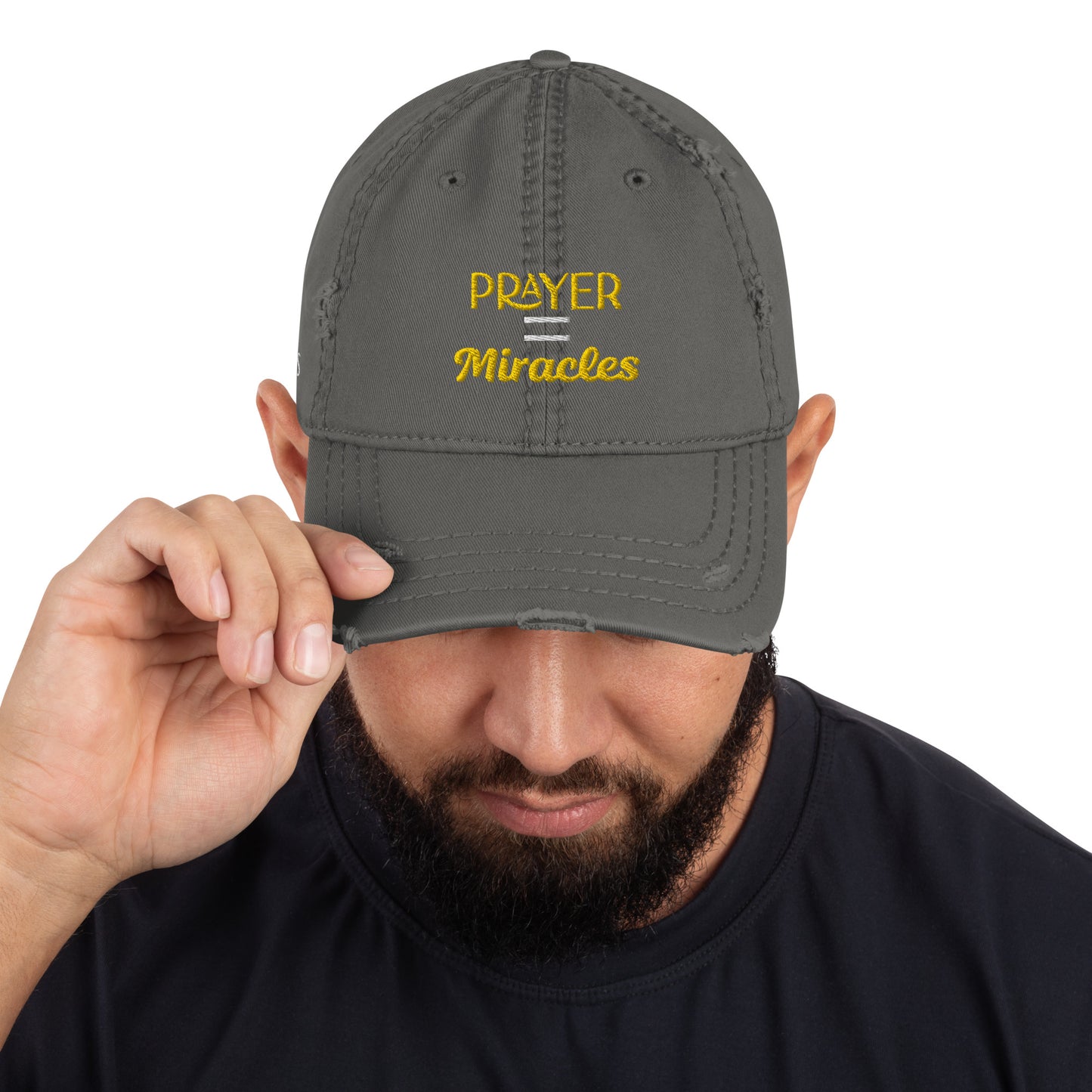 PRAYER Distressed Dad Hat