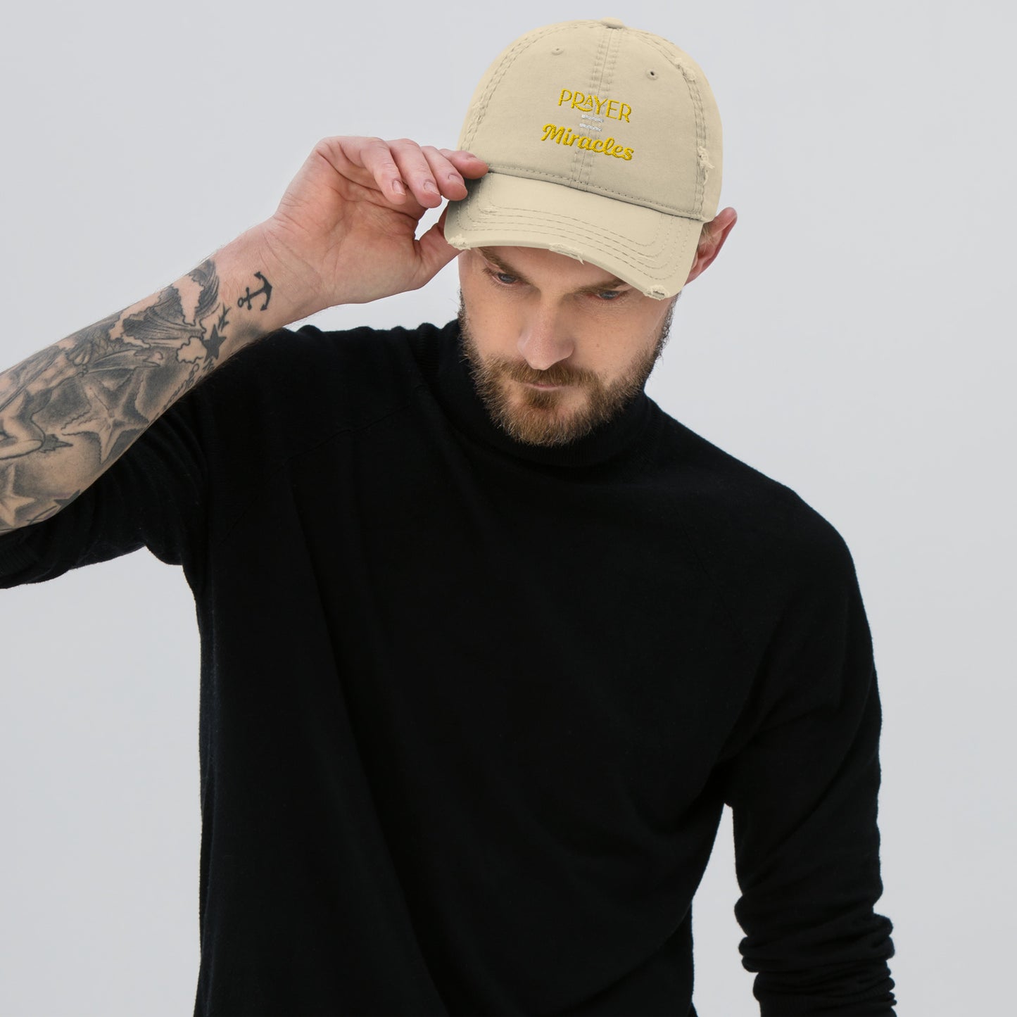 PRAYER Distressed Dad Hat