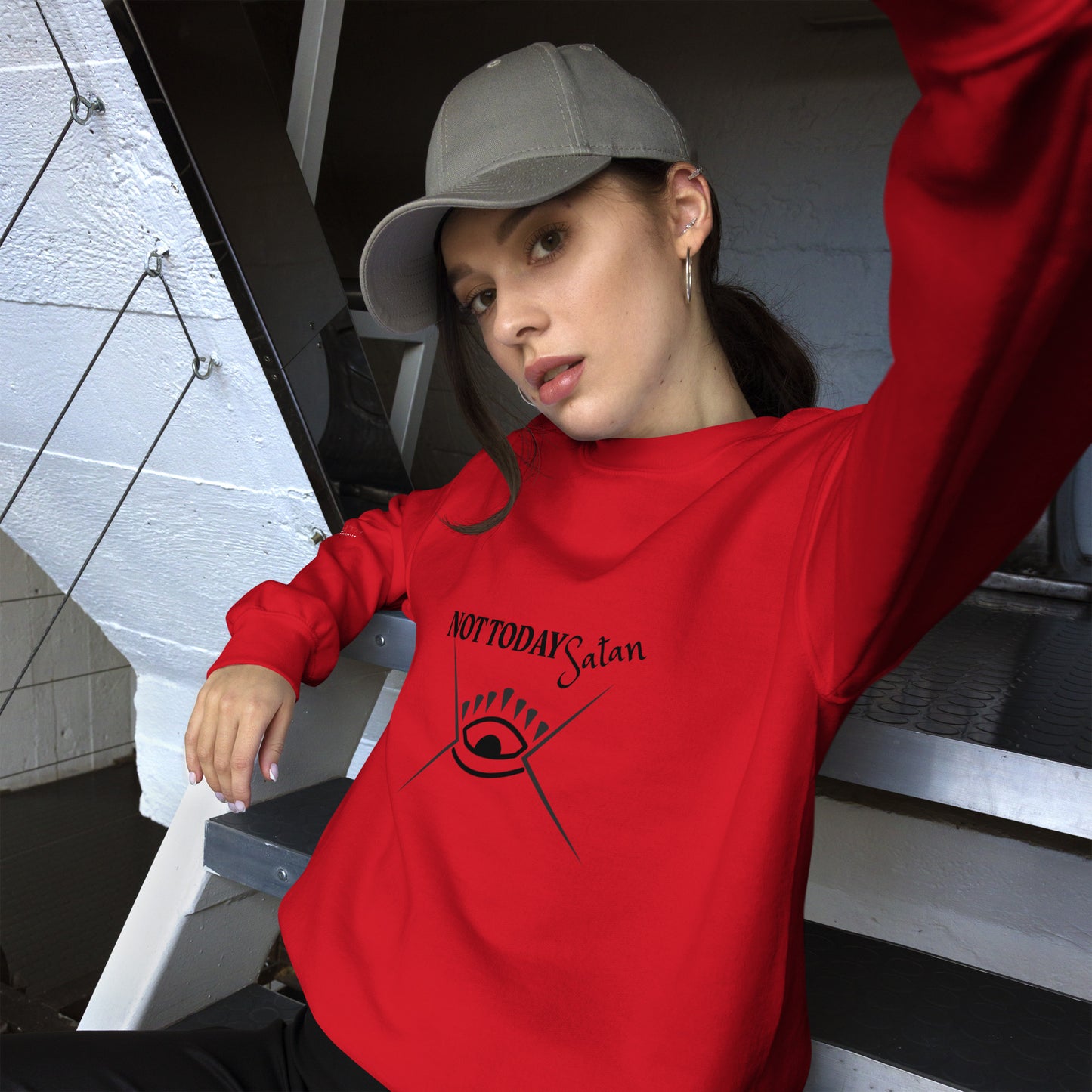 Sudadera unisex "Not Today Satan"