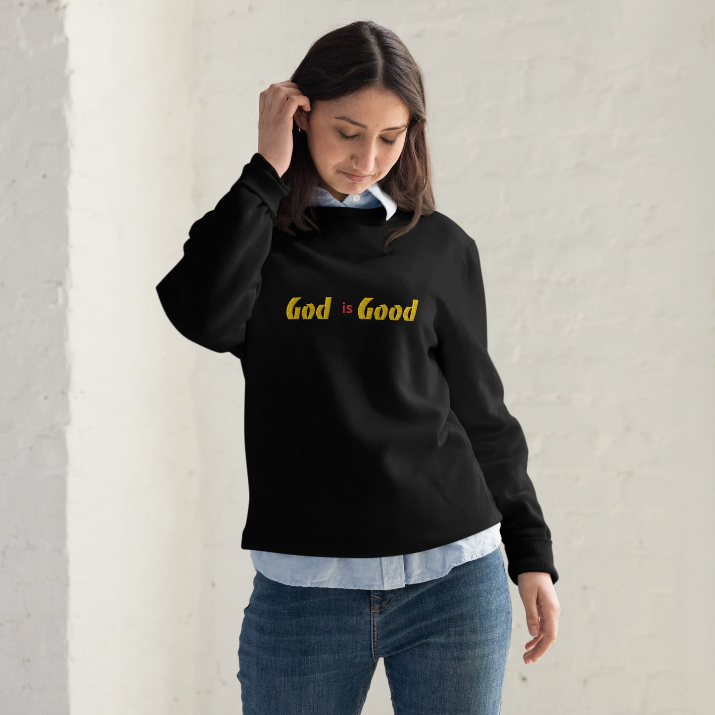 God is good Unisex fashion sweatshirt