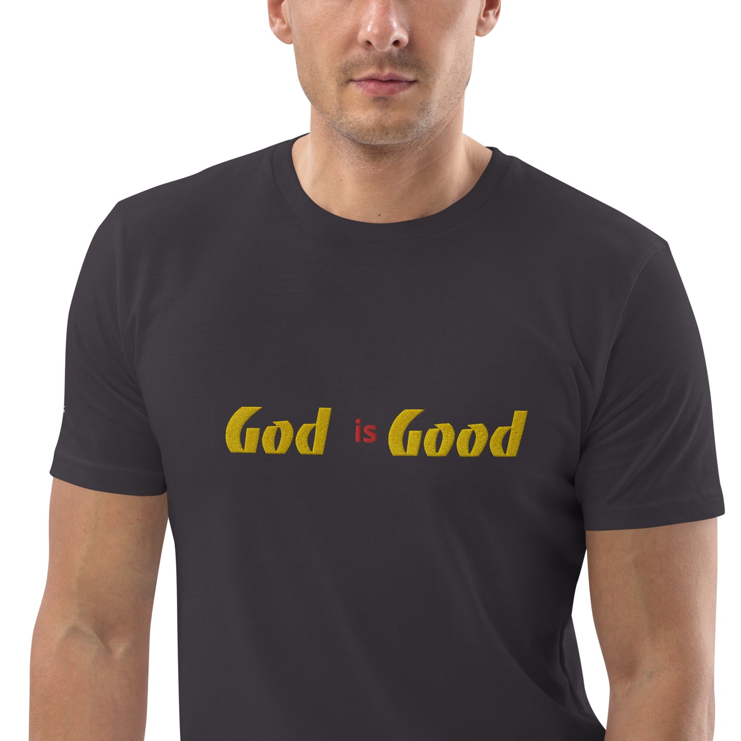 Camiseta unisex de algodón orgánico Dios es bueno