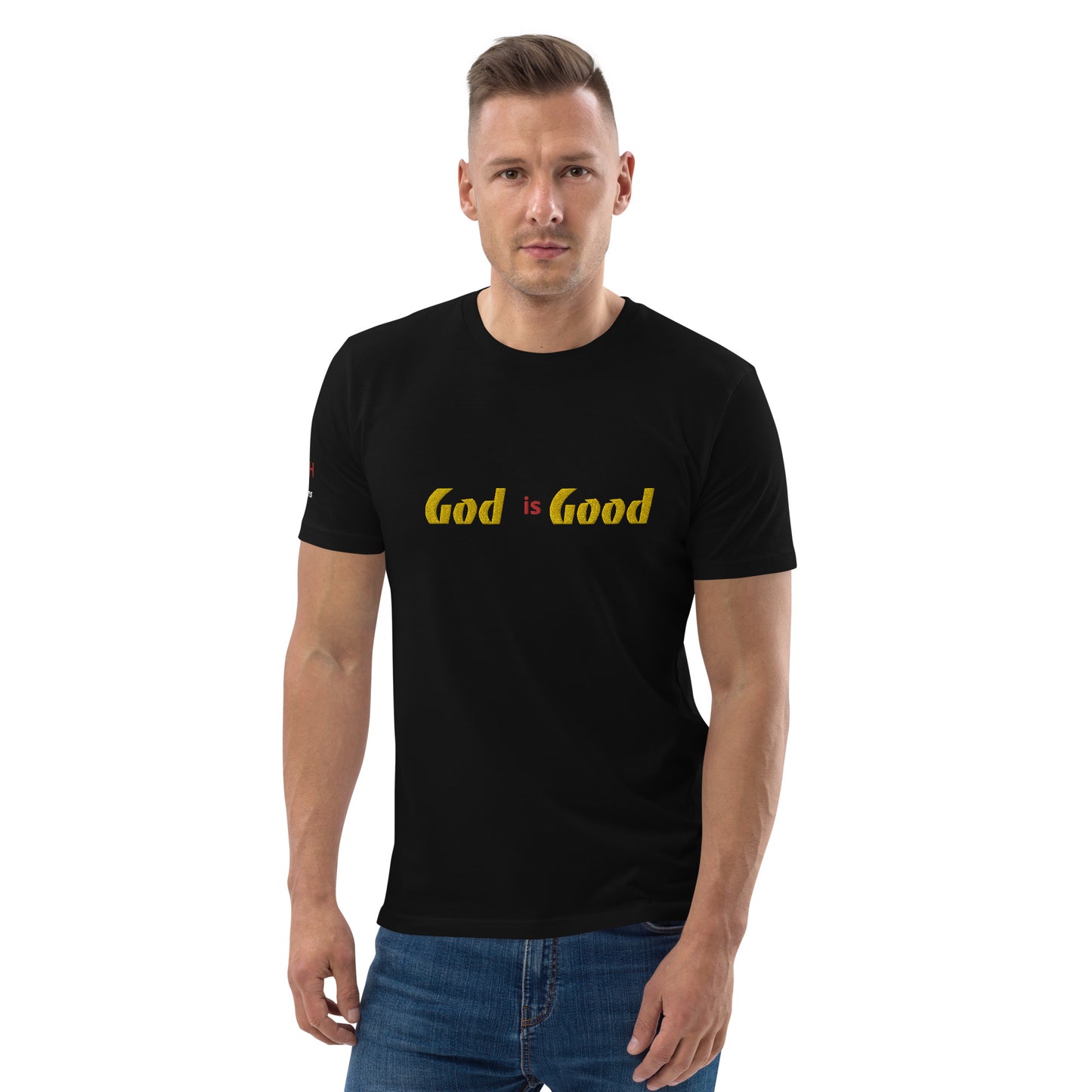 Camiseta unisex de algodón orgánico Dios es bueno