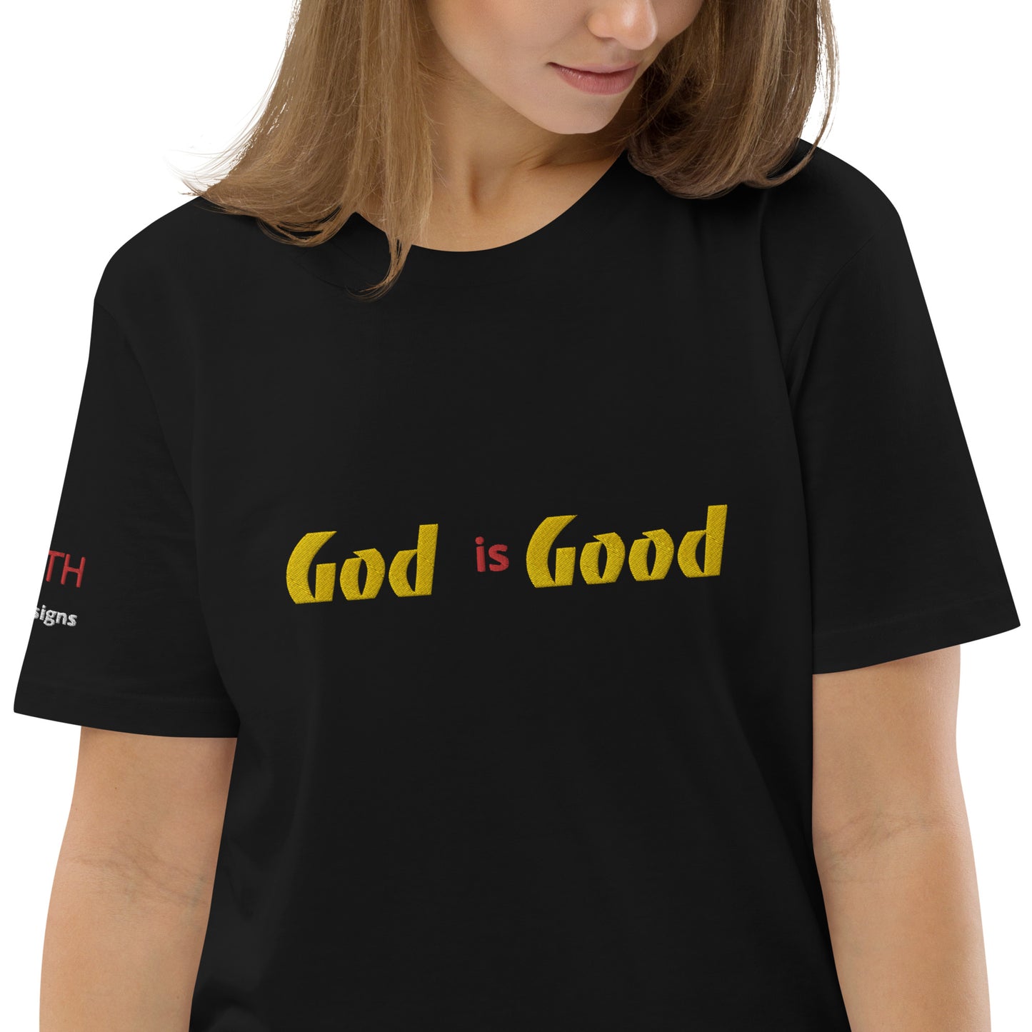 Camiseta unisex de algodón orgánico Dios es bueno