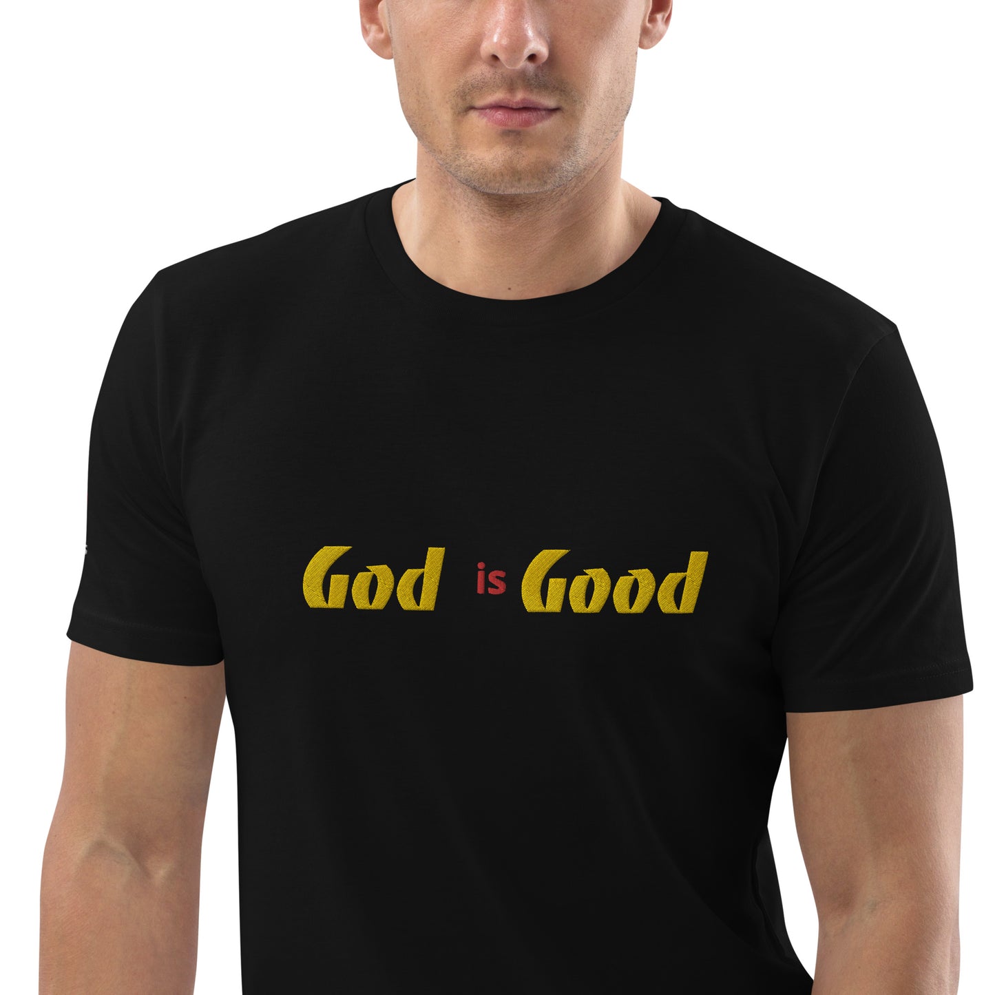 Camiseta unisex de algodón orgánico Dios es bueno