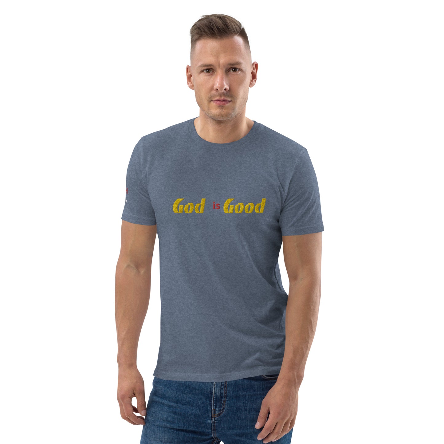 Camiseta unisex de algodón orgánico Dios es bueno