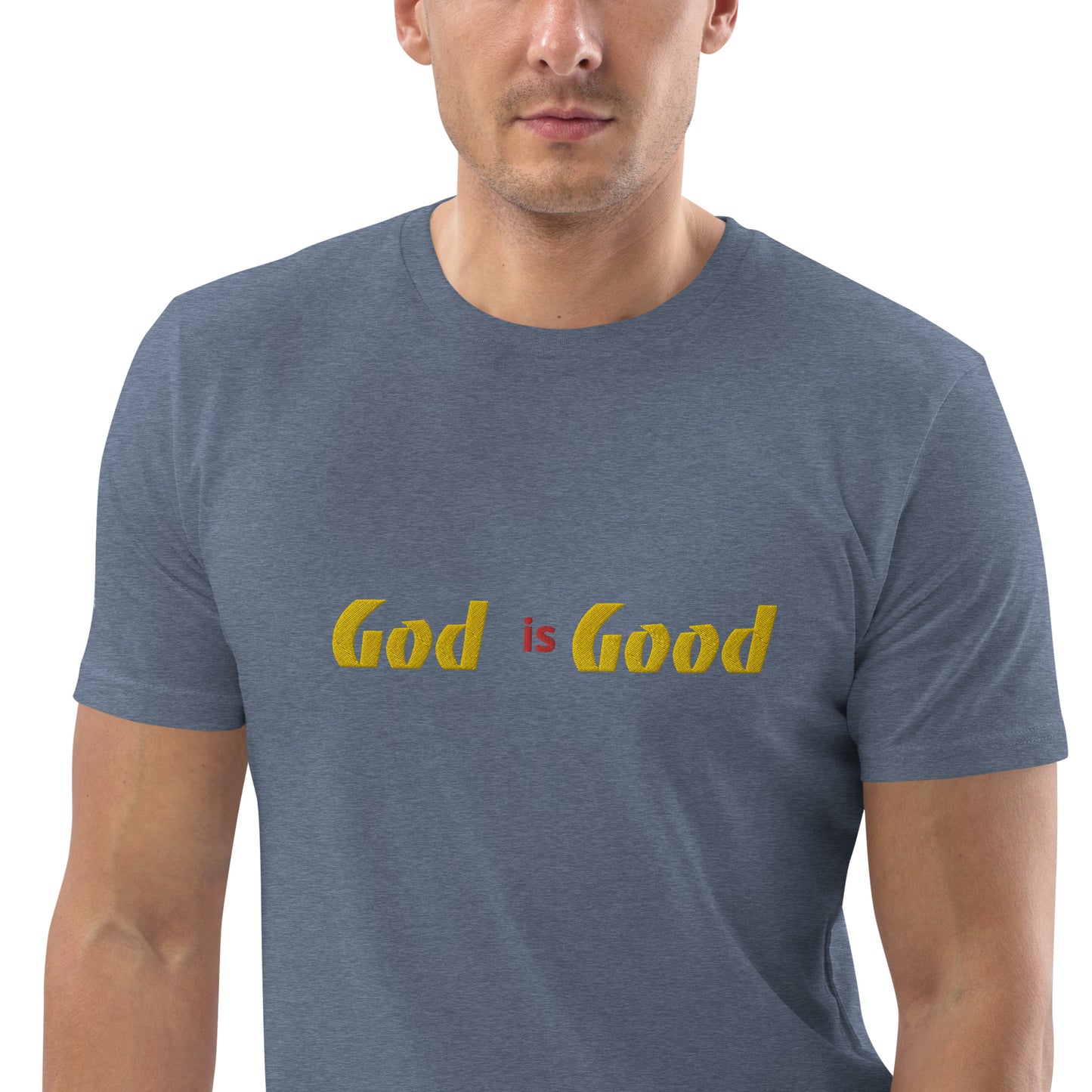 Camiseta unisex de algodón orgánico Dios es bueno