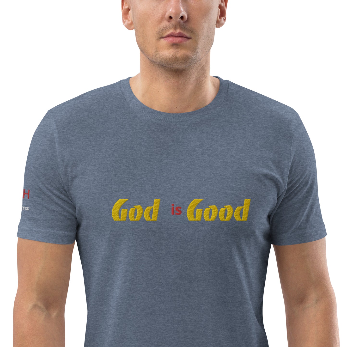 Camiseta unisex de algodón orgánico Dios es bueno