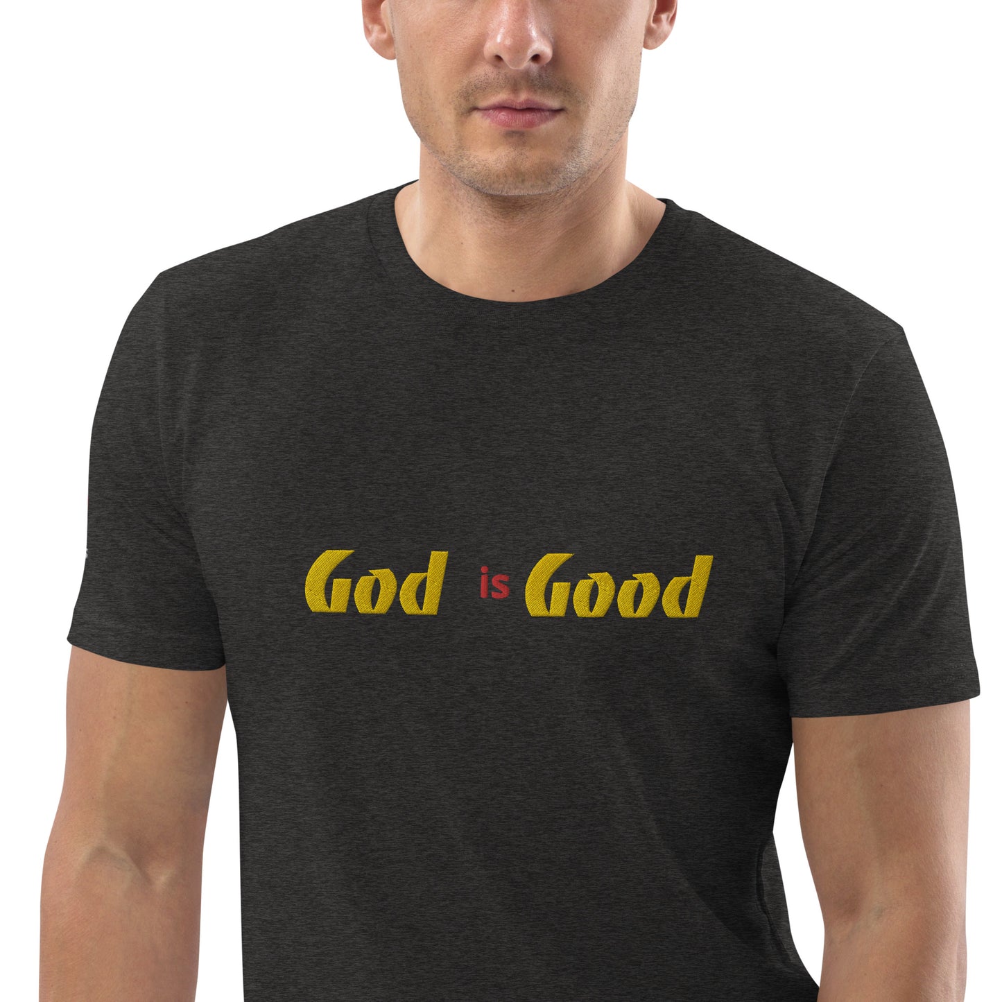 Camiseta unisex de algodón orgánico Dios es bueno