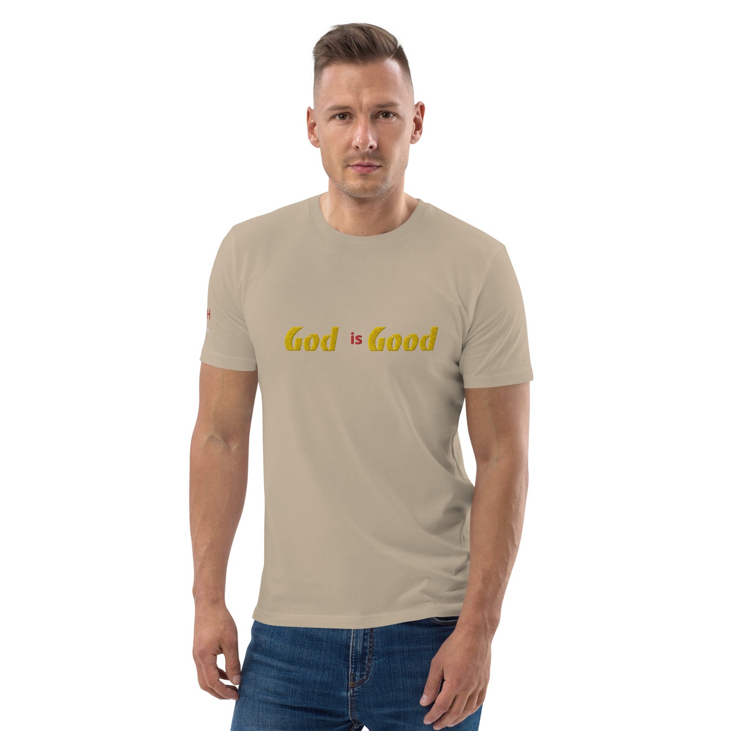 Camiseta unisex de algodón orgánico Dios es bueno