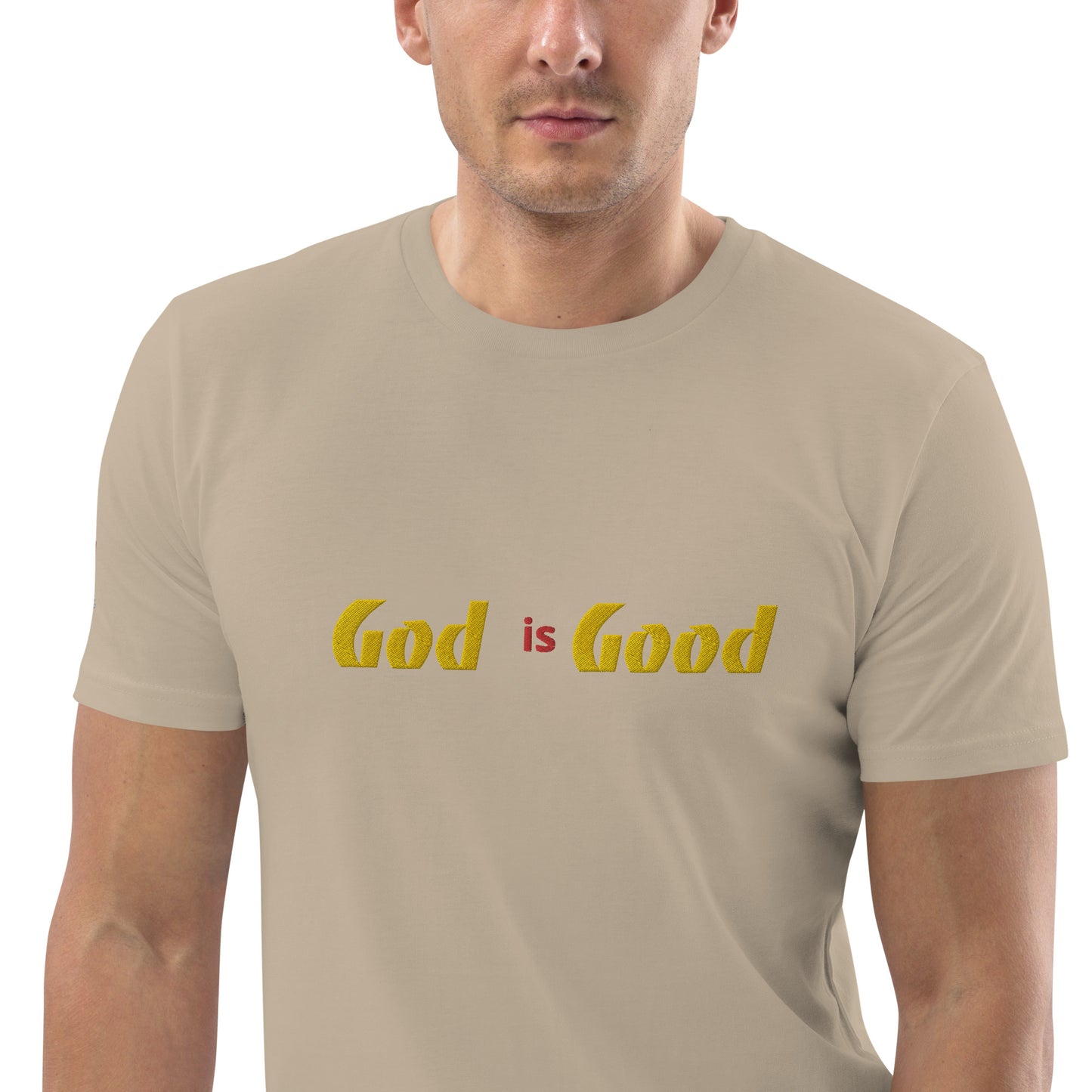 Camiseta unisex de algodón orgánico Dios es bueno