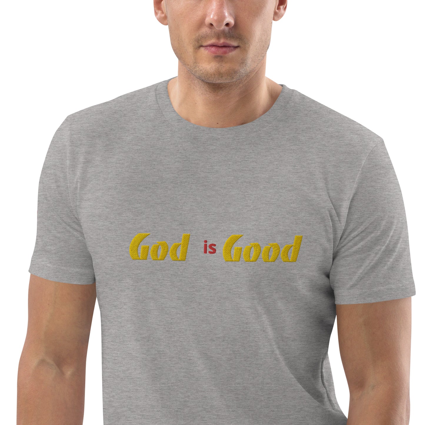 Camiseta unisex de algodón orgánico Dios es bueno