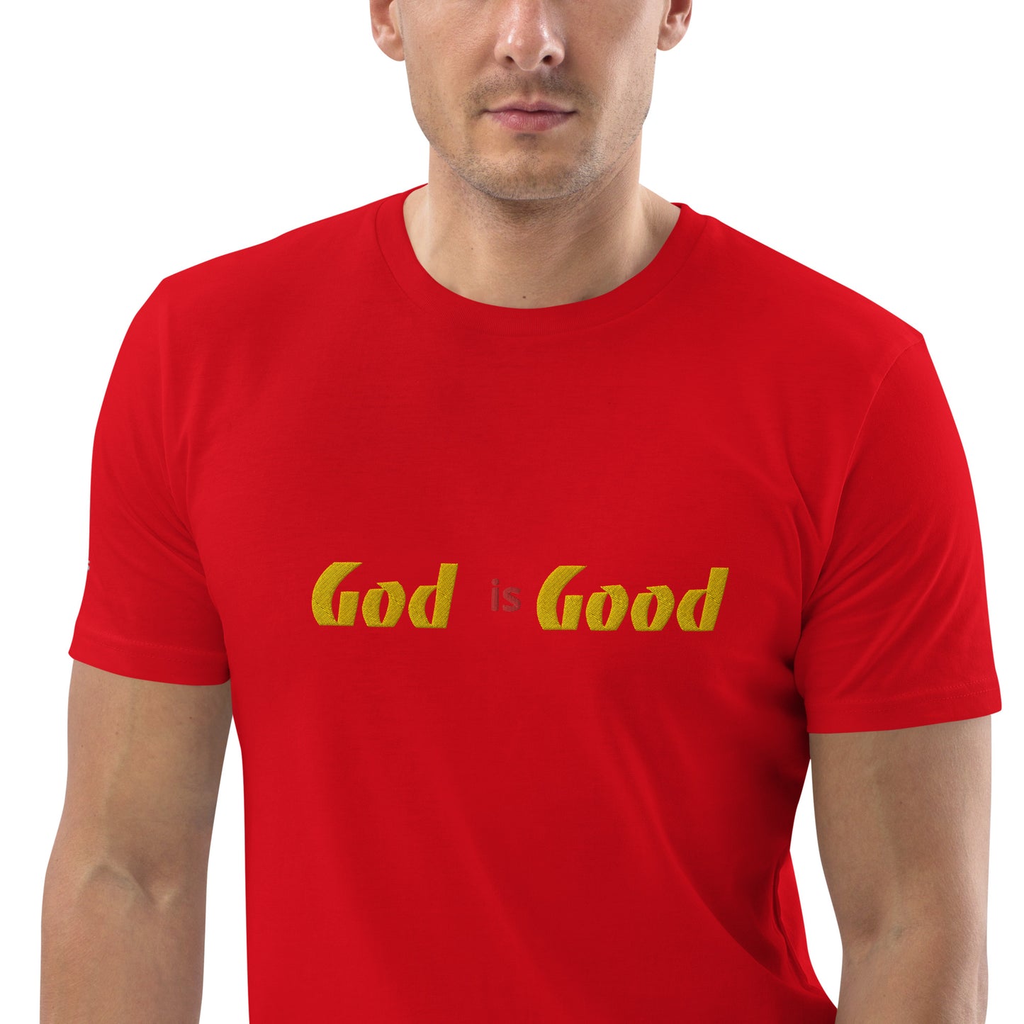 Camiseta unisex de algodón orgánico Dios es bueno