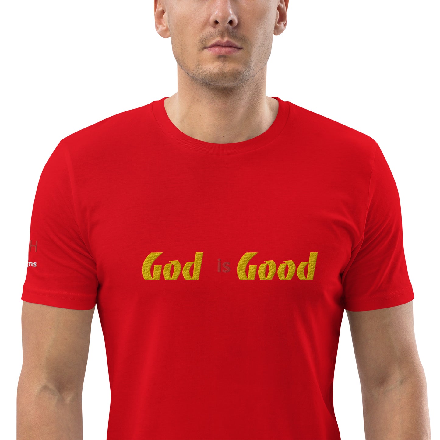 Camiseta unisex de algodón orgánico Dios es bueno