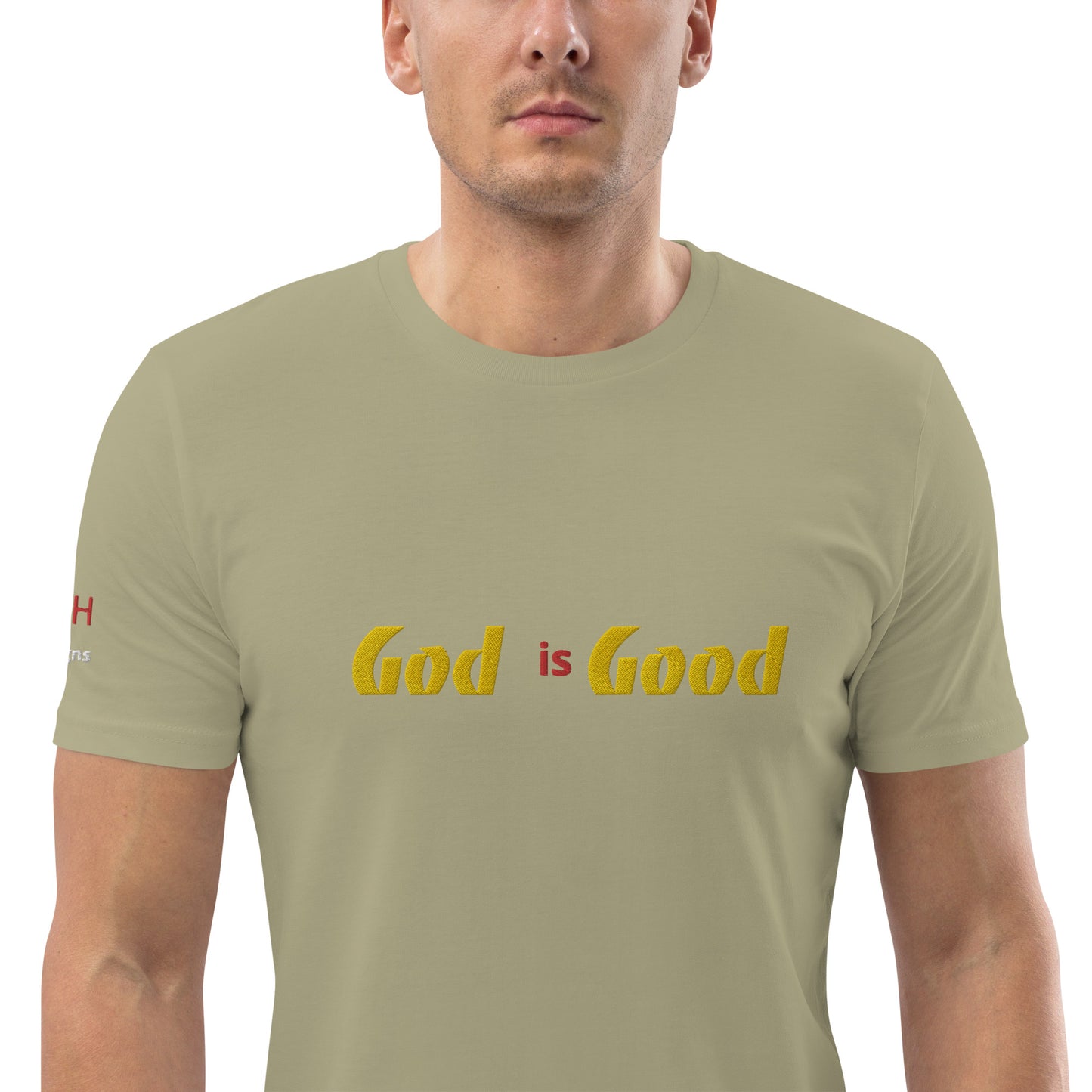 Camiseta unisex de algodón orgánico Dios es bueno