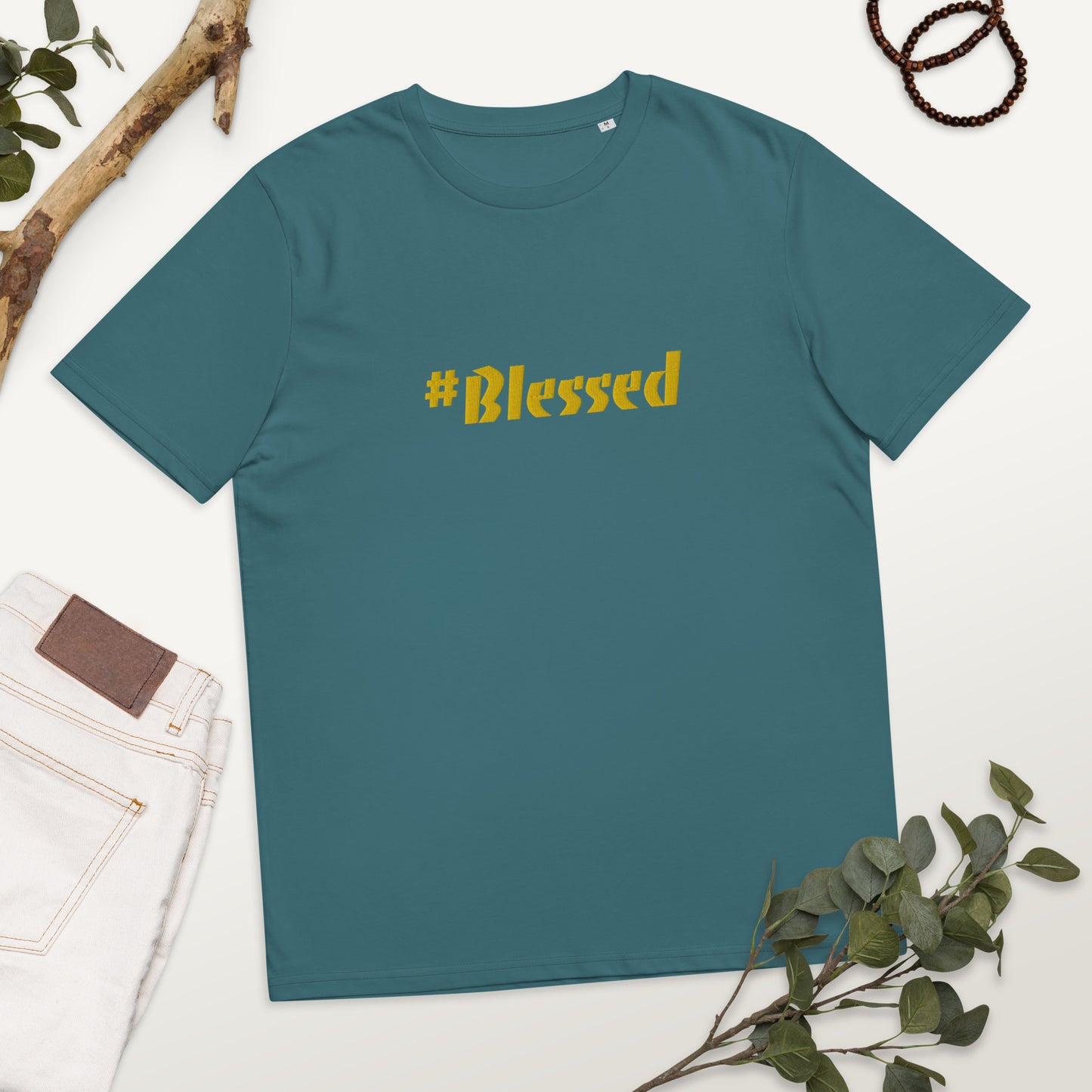 Camiseta unisex de algodón orgánico Blessed