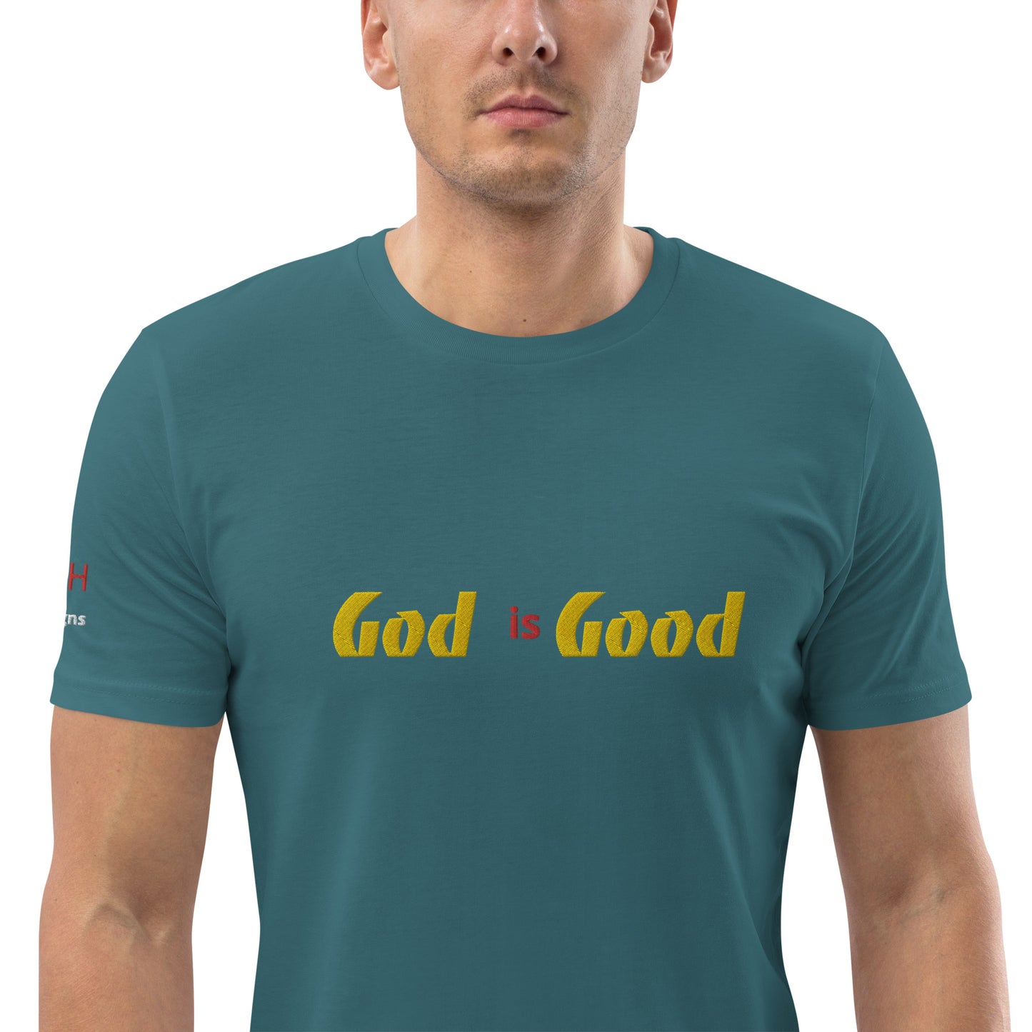 Camiseta unisex de algodón orgánico Dios es bueno