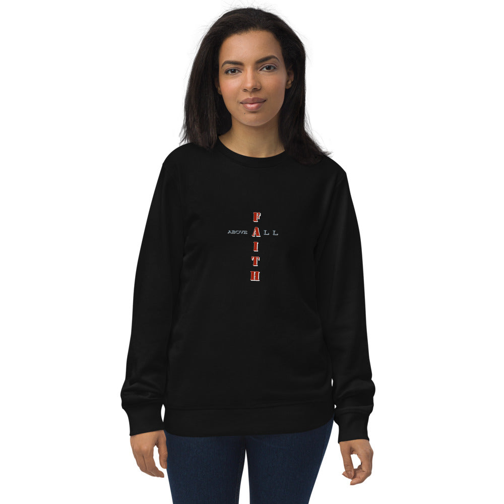 Faith Unisex organic sweatshirt