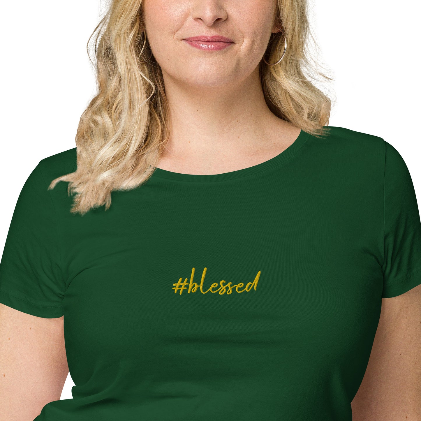 Camiseta básica orgánica de mujer Blessed