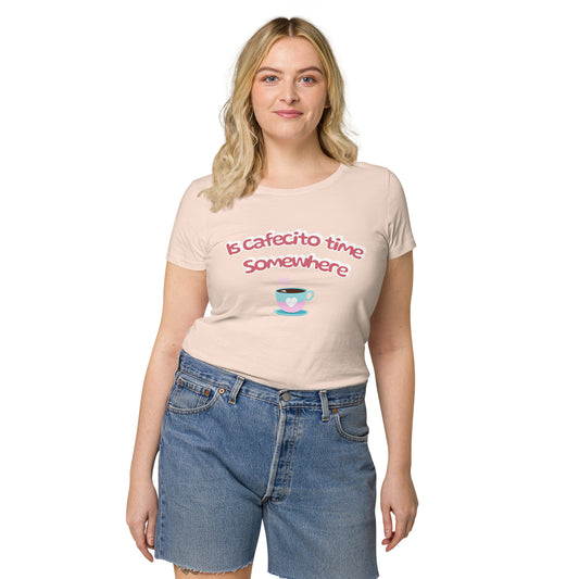 Camiseta básica orgánica mujer Cafecito