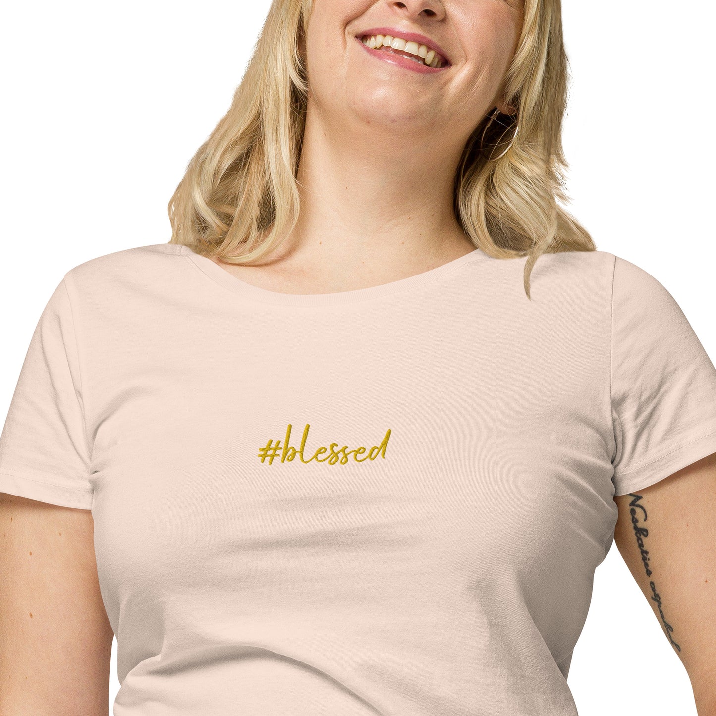 Camiseta básica orgánica de mujer Blessed