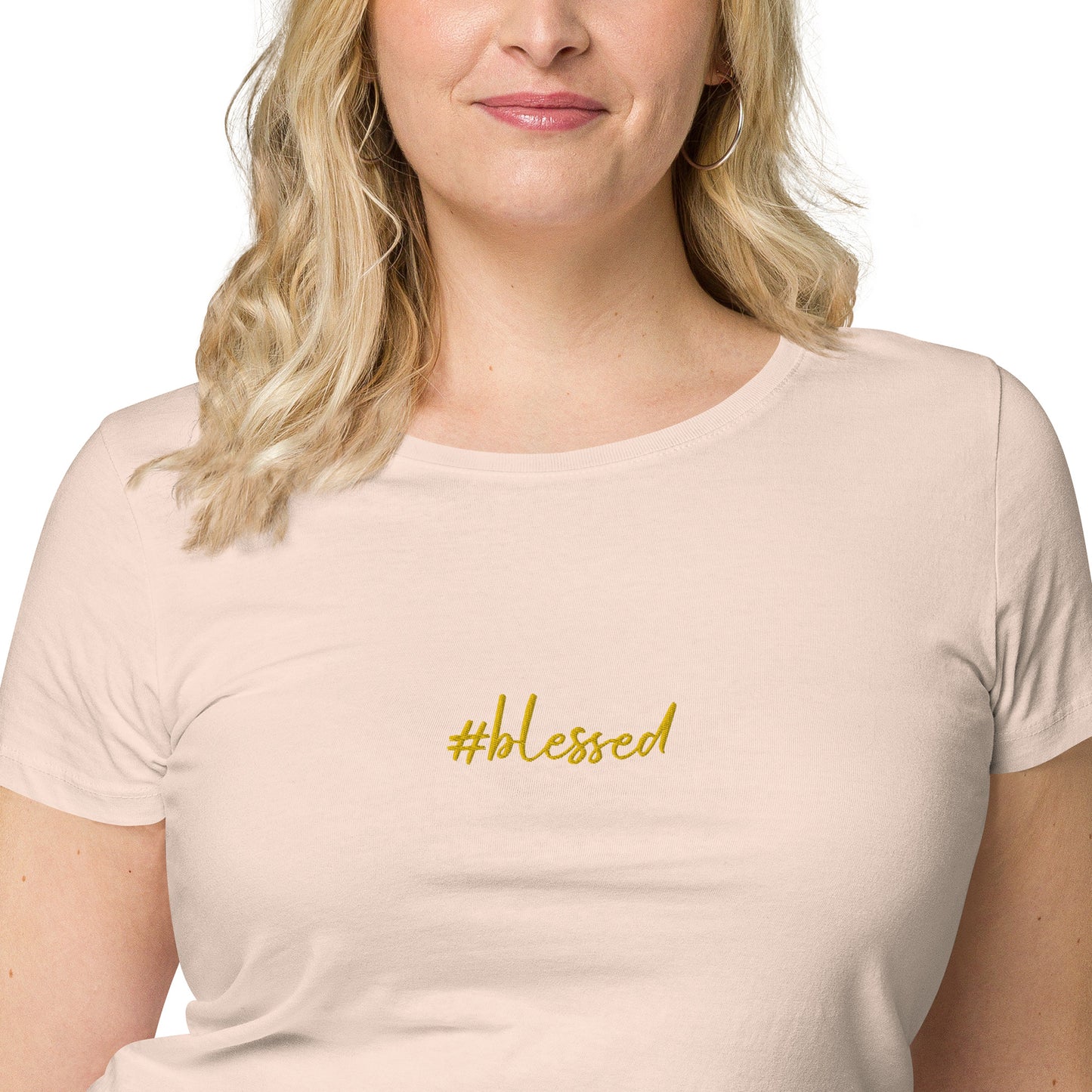 Camiseta básica orgánica de mujer Blessed