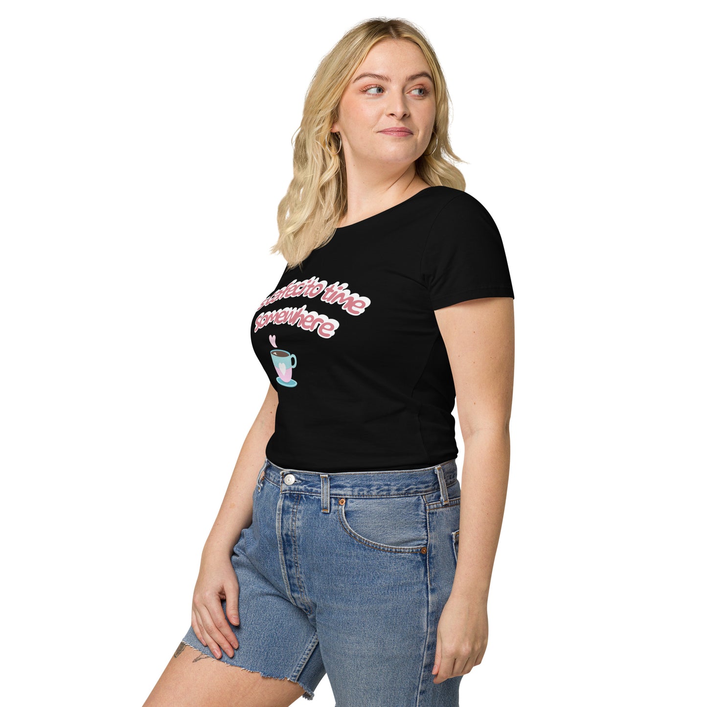 Camiseta básica orgánica mujer Cafecito