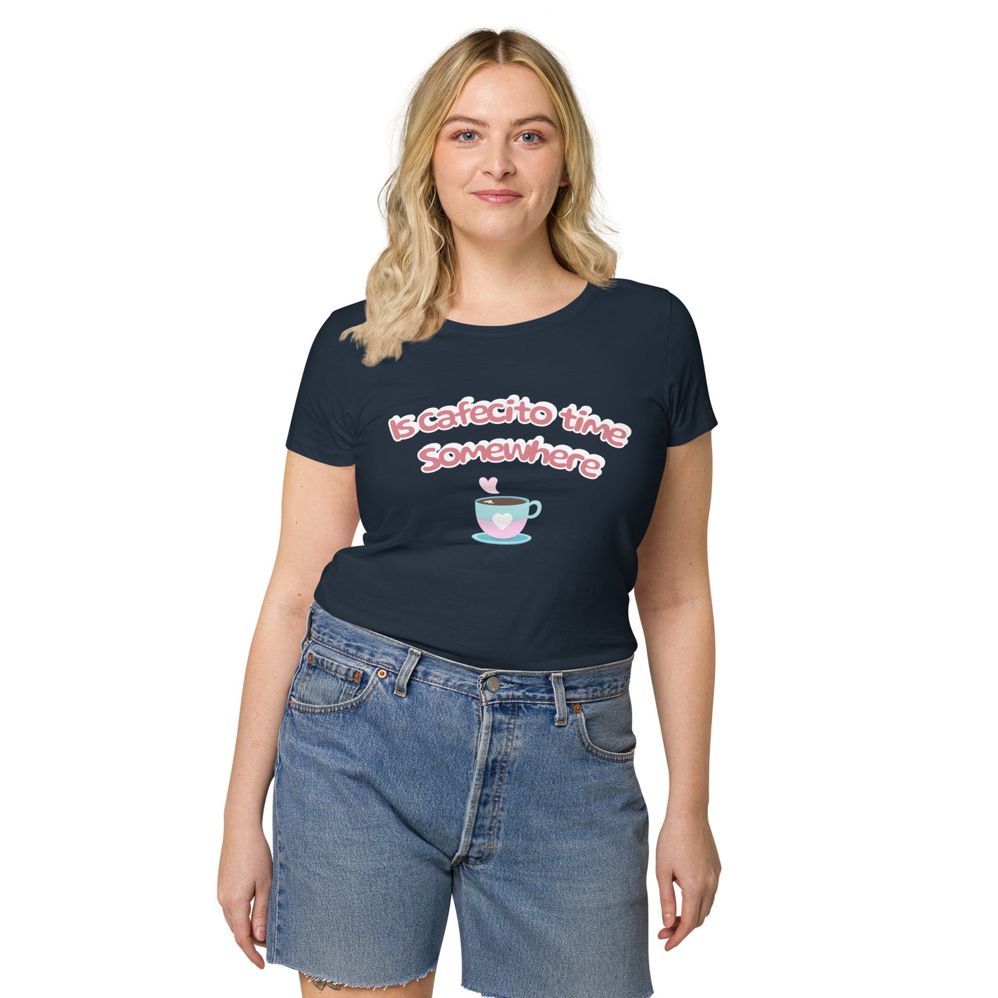 Camiseta básica orgánica mujer Cafecito