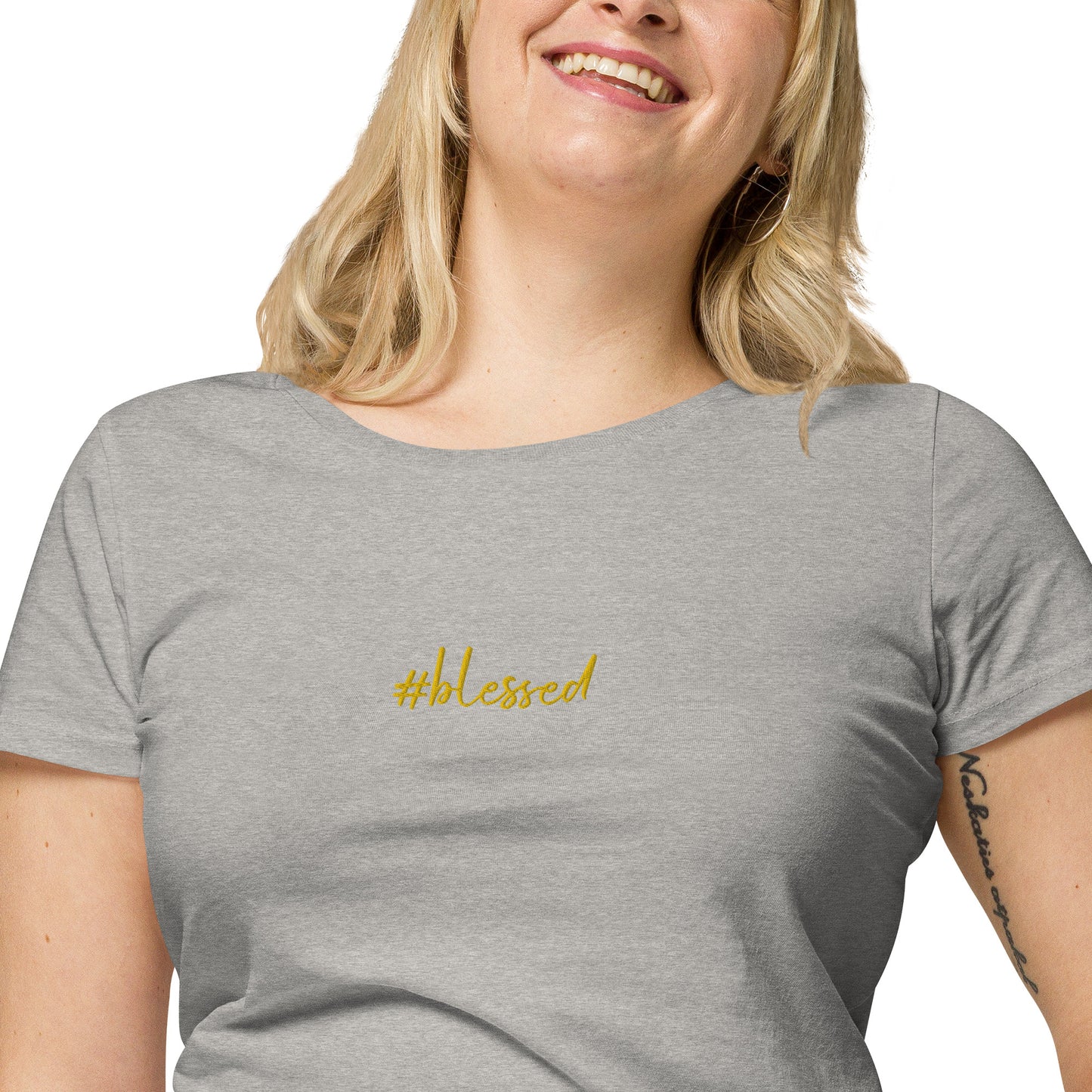 Camiseta básica orgánica de mujer Blessed