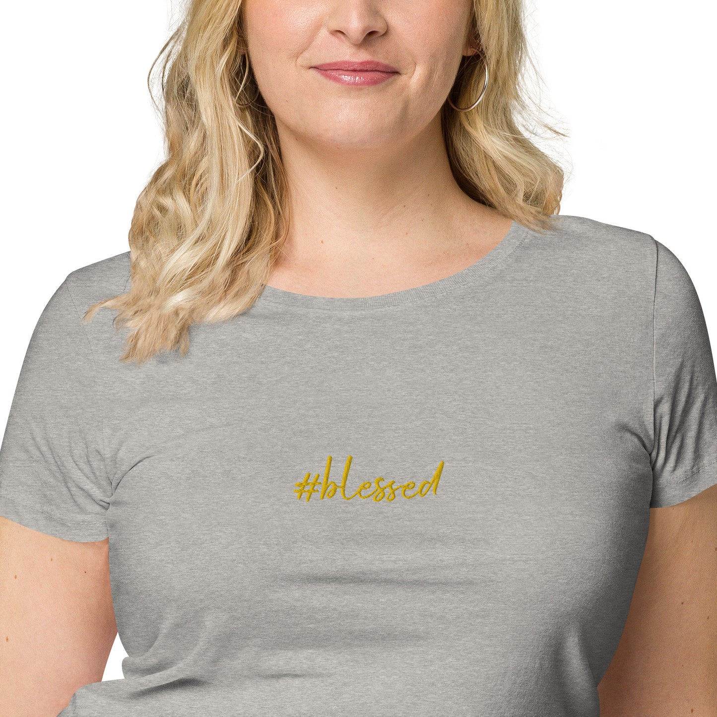 Camiseta básica orgánica de mujer Blessed