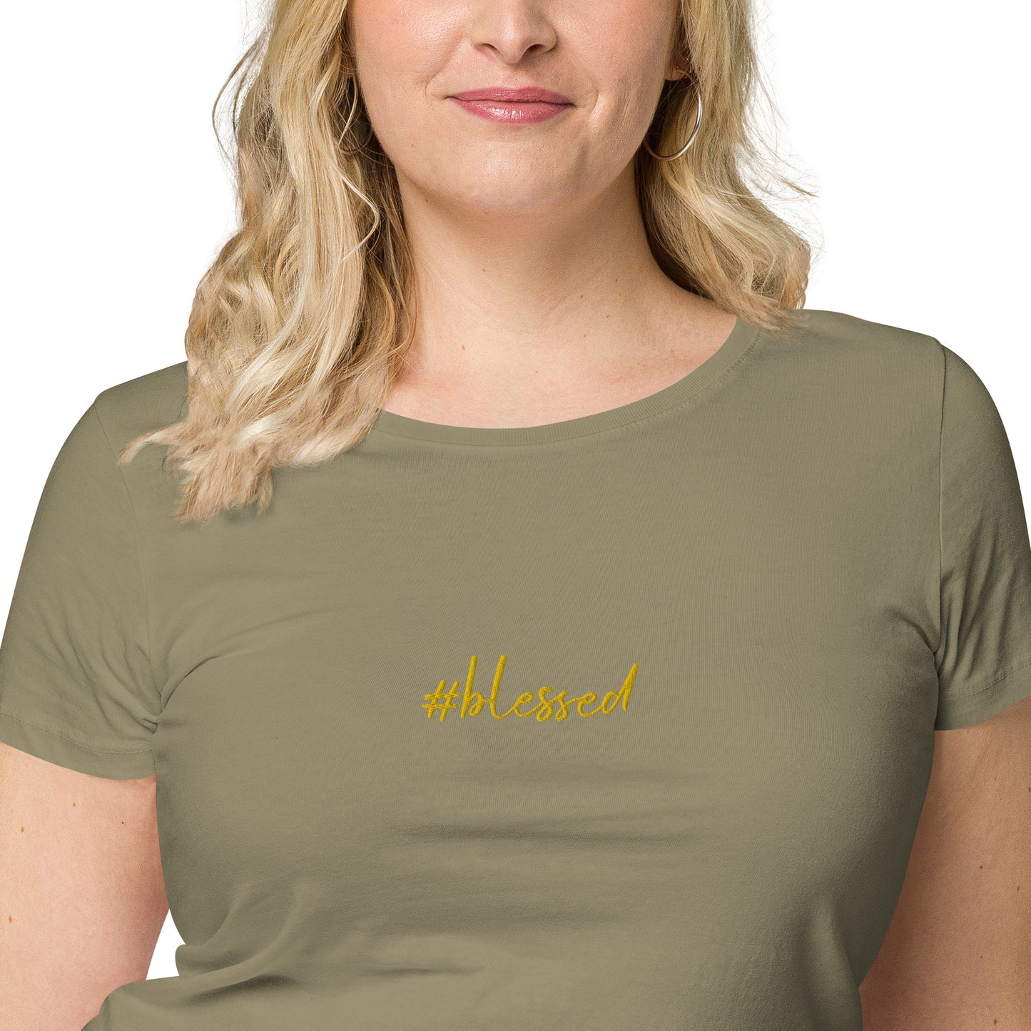 Camiseta básica orgánica de mujer Blessed