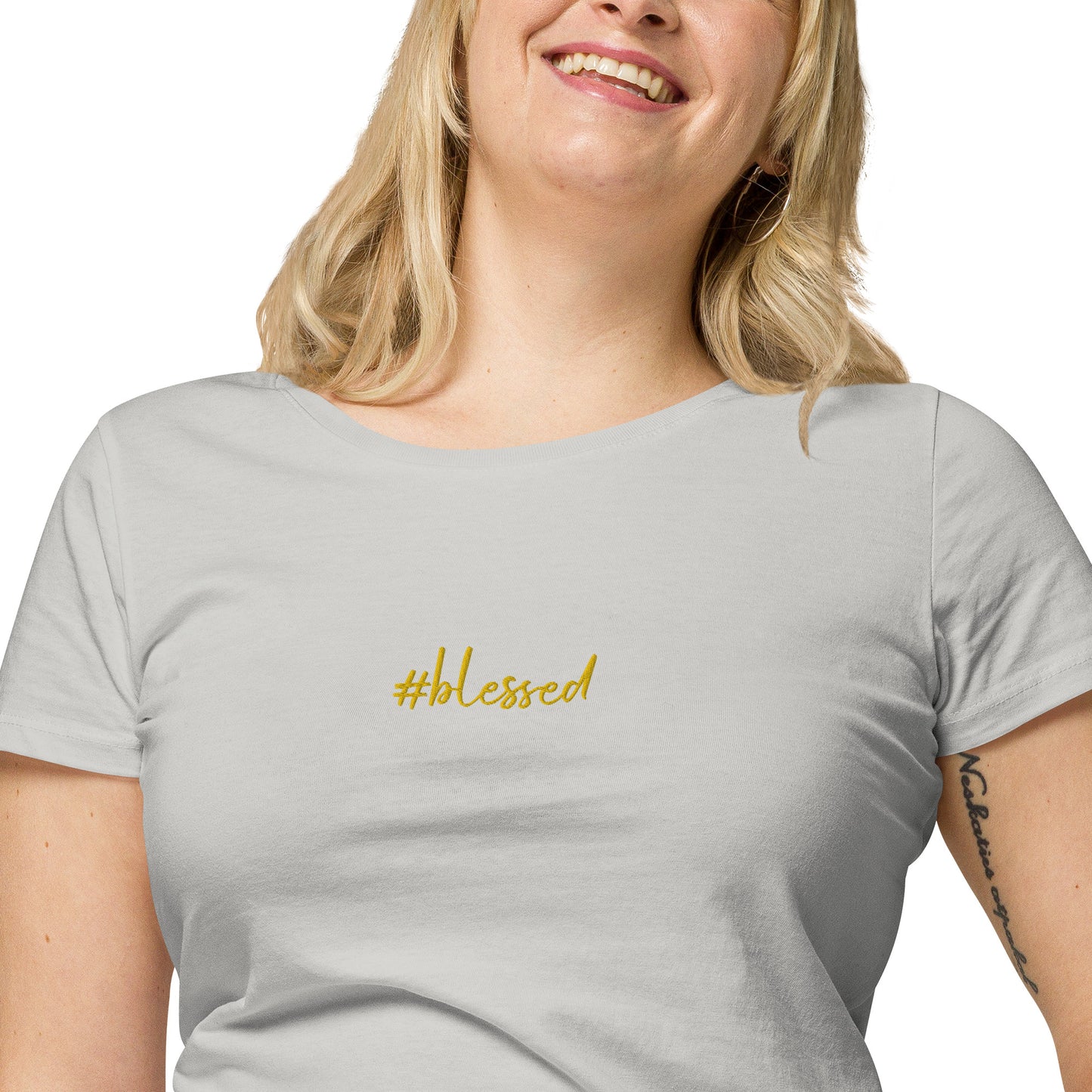 Camiseta básica orgánica de mujer Blessed