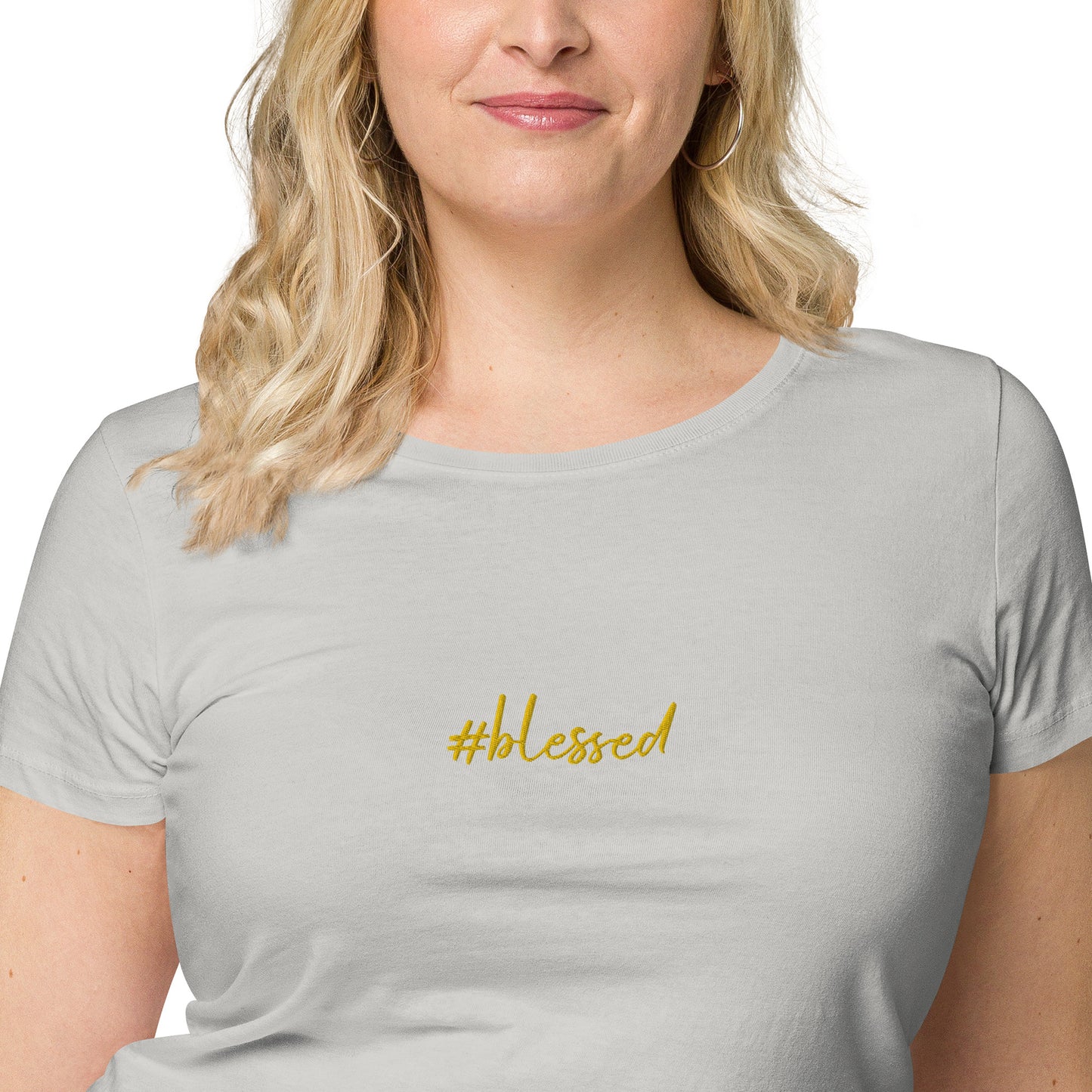 Camiseta básica orgánica de mujer Blessed