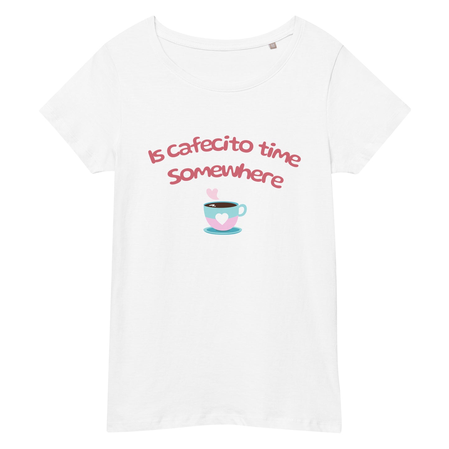 Camiseta básica orgánica mujer Cafecito