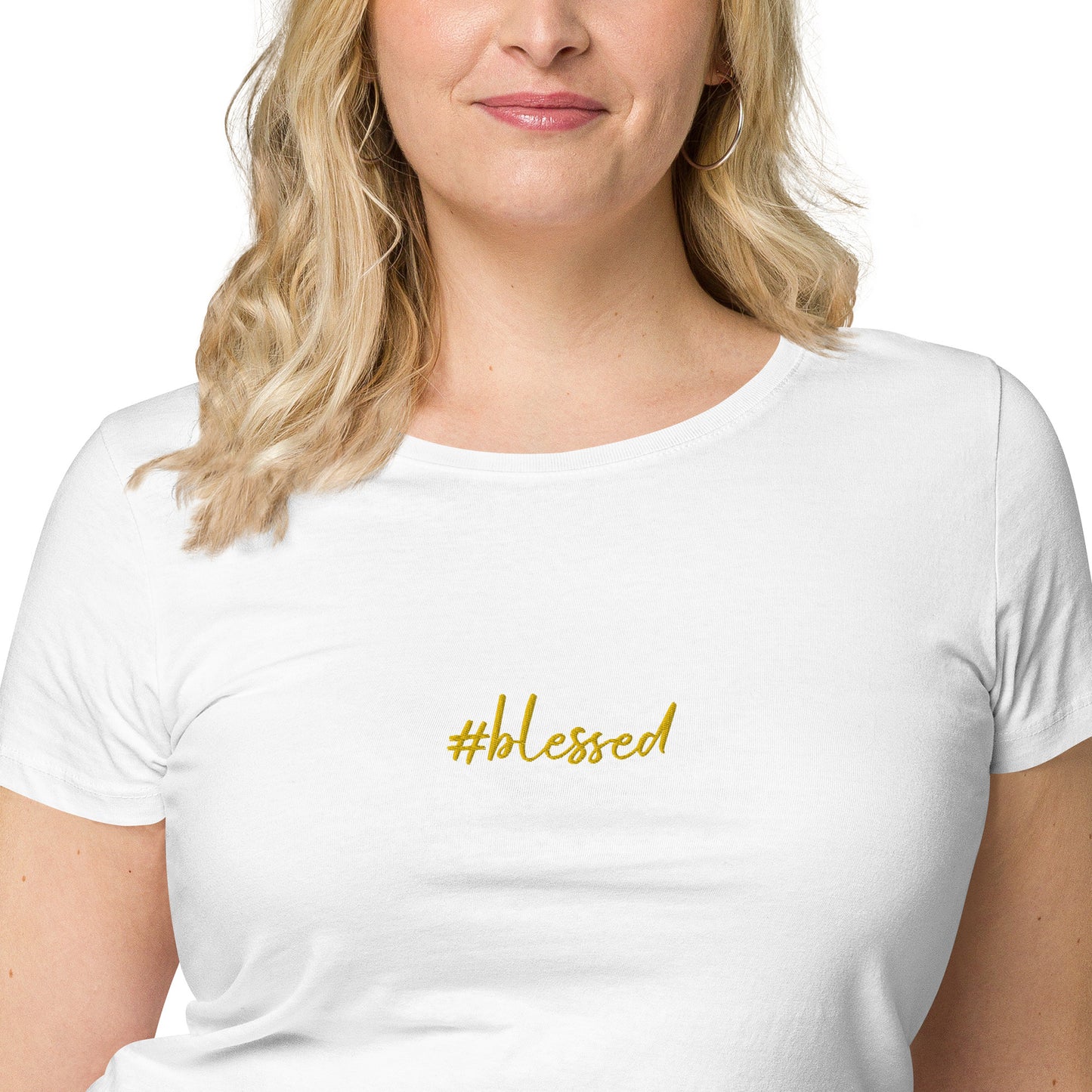 Camiseta básica orgánica de mujer Blessed